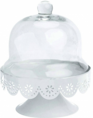 white-cake-stand-and-glass-dome